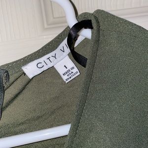 Olive dress from dillars